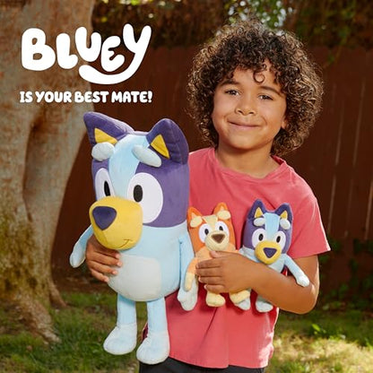Bluey 18" Stuffed Animal - Playtime & Naptime Companion | Jumbo Size, Soft Deluxe Materials - Huggable Cuddles Best Friend 13010