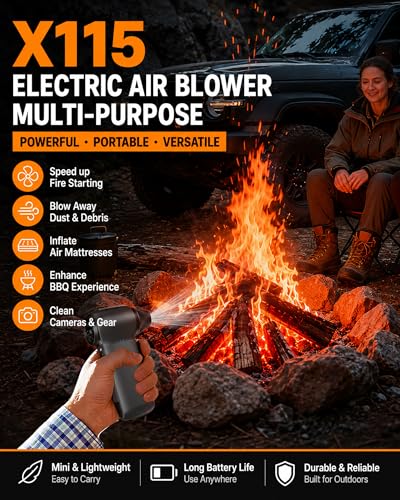 Compressed Air Duster, 180000RPM Rechargeable Cordless Electric Blower
