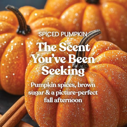 Yankee Candle Scented Candle, Spiced Pumpkin, Original Large Jar Candle, 110-150 Hours of Burn Time, 22 oz.