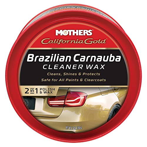 Mothers 35500 California Gold Brazilian Carnauba Cleaner Wax Paste, 12-Ounce