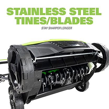 Greenworks 13 Amp 14-Inch Corded Dethatcher/Scarifier, DT13B00