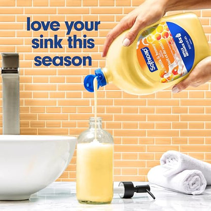 Softsoap Antibacterial Liquid Hand Soap Refill - Milk and Golden Honey 1.47 Liters - Moisturizing Hand Wash, Savon a Main, Dermatologically Tested, for Soft Smooth Skin (Packaging may vary)