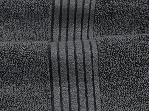Utopia Towels 8 Piece Premium Towel Set, 2 Bath 2 Hand 4 Wash, Grey