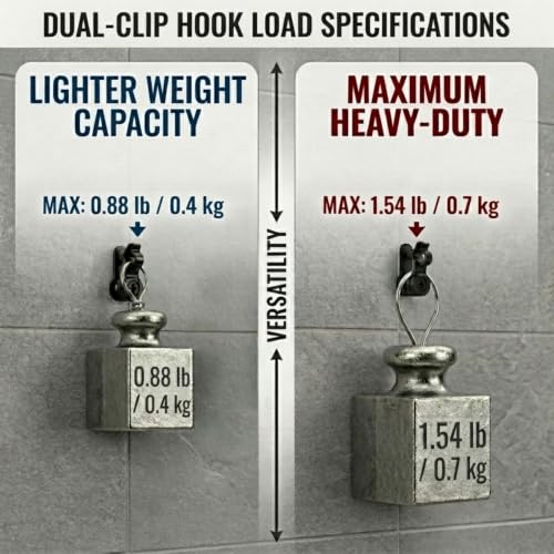 Outdoor String Lights Clips, Christmas Light Clips Bulk with Screw, 65 Pack