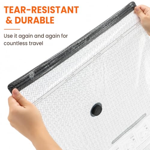Vacuum Bags For Travel With Cordless Electric Pump, 12 Pack Storage Bags