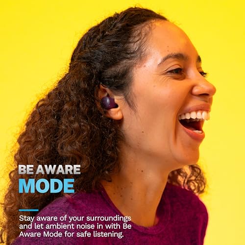 JLab Go Air Pop+ Wireless Bluetooth Headphones - 35h, Violet