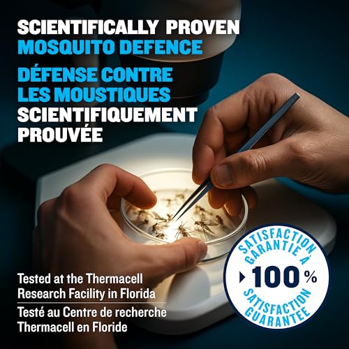 Thermacell E-ZoneGuard Mosquito Repellent Refill, 36-Hr, Rechargeable | 20FT (6M) Zone; 36-Hr Refill Cartidges; Rechargeable; Patio Shield; Outdoor Bug Spray Alternative; Scent Free; DEET-Free