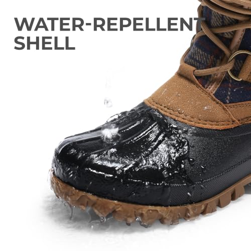 DREAM PAIRS Women's Waterproof Winter Snow Boots,Tan,6