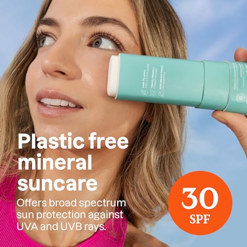 ATTITUDE Mineral Face Sunscreen Stick SPF 30, Unscented, 20 g