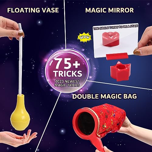 Skirfy Magic Kit - Magic Tricks for Kids Age 6-8, Perfect Magic Toys for Kids for Kids Boys Girls