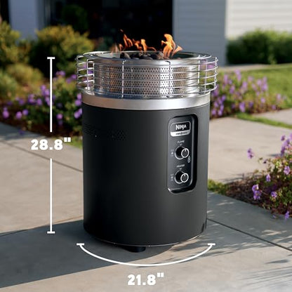 Ninja Fireside360 Smokeless Fire Pit/Patio Heater, Black, OF101C