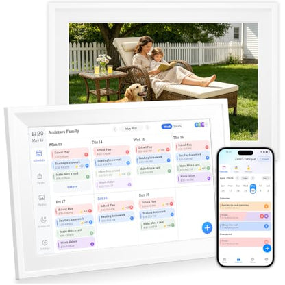 Telonixium Smart Digital Calendar 10.1 Inch Touch Screen Digital Calendar