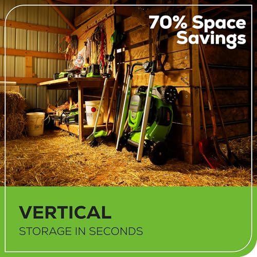 Greenworks 60V 21" Cordless Lawn Mower – 5.0Ah Battery & Rapid Chargerr(75+ Tool Compatibility, 60Min Runtime)