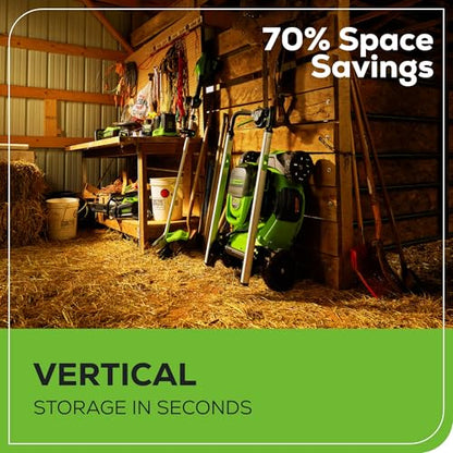 Greenworks 60V 21" Cordless Lawn Mower – 5.0Ah Battery & Rapid Chargerr(75+ Tool Compatibility, 60Min Runtime)