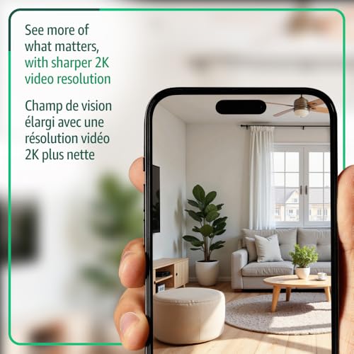 Blink Mini 2K+ (newest model) – Plug-in Home & Pet Security Camera with 2K video resolution, colour night vision, enhanced audio, motion detection – 1 camera (Black)