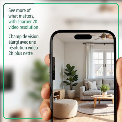 Blink Mini 2K+ (newest model) – Plug-in Home & Pet Security Camera with 2K video resolution, colour night vision, enhanced audio, motion detection – 1 camera (Black)