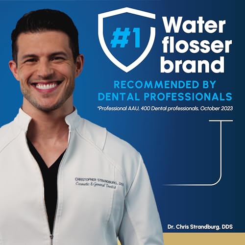 Waterpik Aquarius Countertop Water Flosser WP-662, Black, 7 Tips
