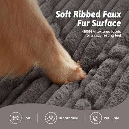 COZY KISS Orthopedic Washable Dog Bed for Puppies & Cats, Removable, Grey