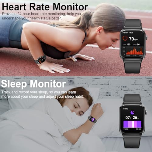 2026 Smart Watch for Women Men, 1.85" HD Screen Smartwatch 110+ Sport Modes