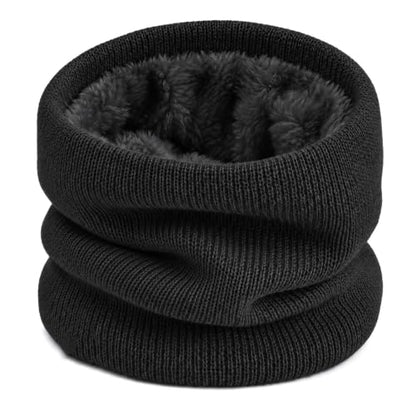 Winter Neck Warmer Fleece Lined Neck Gaiter Men Women Ski Gaiters | Soft Thick Fleece Lined Neck Gaiter, Unisex Thick Windproof Scarves, Warm Winter Face Cover Ski Gaiter for Cold Weather