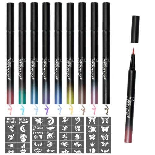 Gifts for Teenage Girls,Christmas Teen Girl Gifts,Temporary Tattoo Pens,9