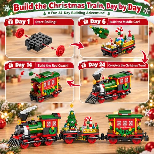 Christmas Advent Calendar 2026 Building Blocks Set (Colorful)