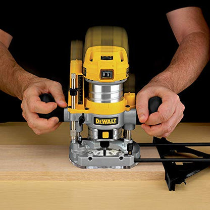 DEWALT Router Fixed/Plunge Base Kit, Variable Speed, 1.25-HP Max Torque (DWP611PK)