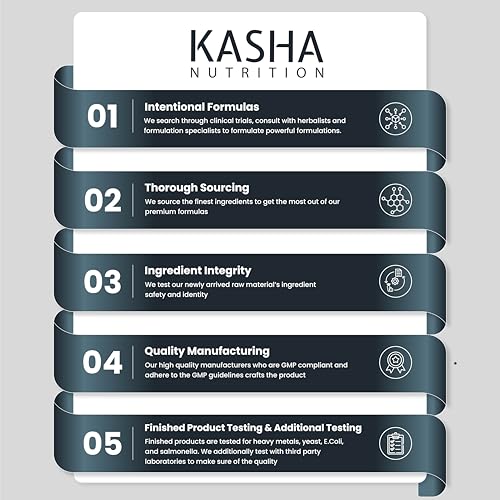 Kasha Purified Shilajit Capsules - 500mg/Serving - 50% Fulvic Acid - 120 Ct | Provide Antioxidants & Alleviate Painful Urination - Pure Himalayan, Made in Canada