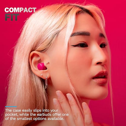 JLab Go Air Pop+ Earbuds, Dual Connect, EQ3 Sound, Dark Pink