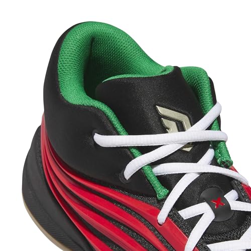 adidas Unisex-Adult Dame X Basketball, Black/Pure Ruby/Gum