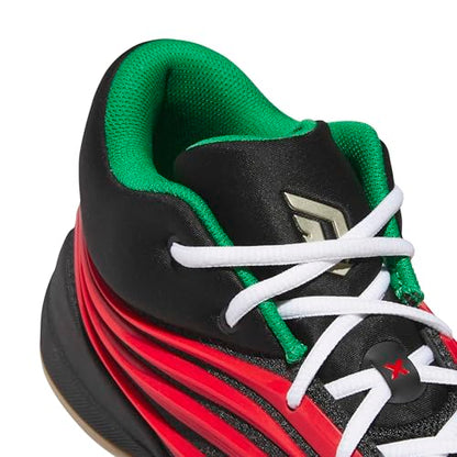 adidas Unisex-Adult Dame X Basketball, Black/Pure Ruby/Gum