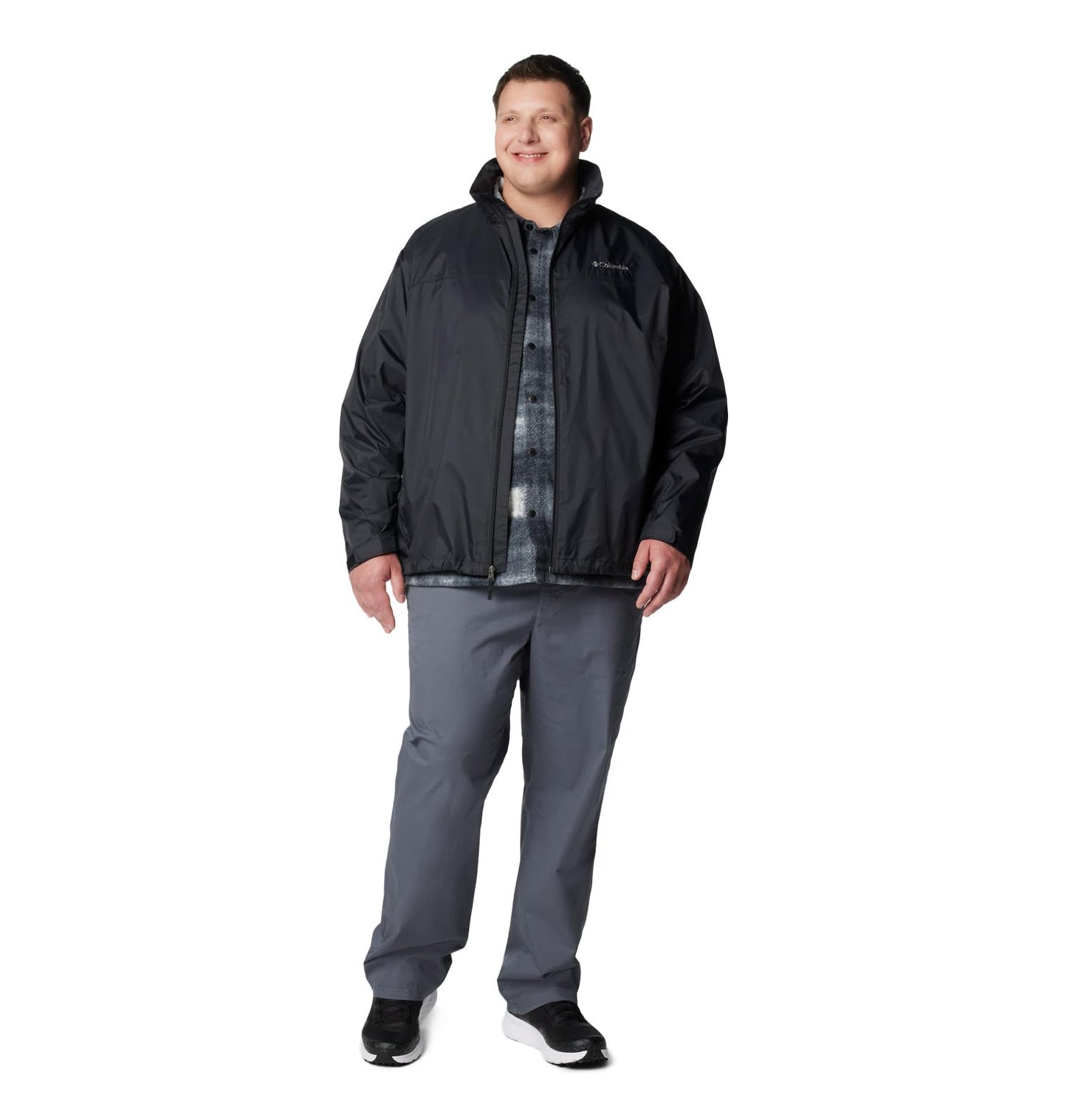 Columbia Men's Glennaker Lake II Rain Jacket, Black, Large