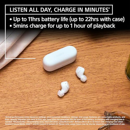 Sony WF-C510 Truly Wireless Bluetooth Earbud Headphones, White