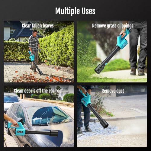 YARDCARE 2026 NEW Electric Cordless Leaf Blower with 4.0AH Battery and Charger, 460CFM/120 MPH Leaf Blower, 5-Speed + Turbo Mode, Battery Powered Blowers for Lawn Care, Patio Cleaning