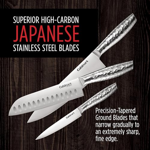 Cuisinart 15-Piece Japanese Knife Block Set, Stainless Steel