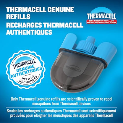 Thermacell E-ZoneGuard Mosquito Repellent Refill, 36-Hr, Rechargeable | 20FT (6M) Zone; 36-Hr Refill Cartidges; Rechargeable; Patio Shield; Outdoor Bug Spray Alternative; Scent Free; DEET-Free