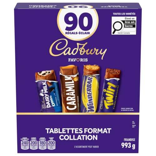 Cadbury Assorted Treat-Sized chocolatey candy 90ct