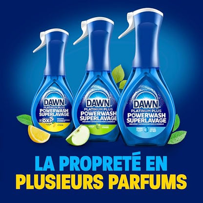 Dawn Powerwash Spray, Dish Soap, Dishwashing Liquid, Fresh, 1 Starter Kit + 3 Refills, 4x473 mL