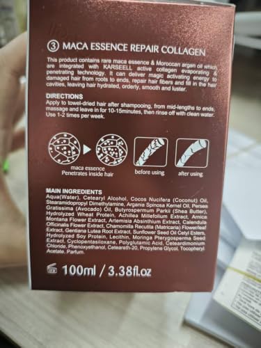 Karseell Travel Shampoo & Conditioner Set with Collagen Hair Mask