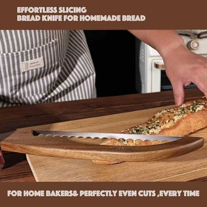 RAPSAKEMOH Bread Knife for Homemade Bread,Sourdough Bread Knife