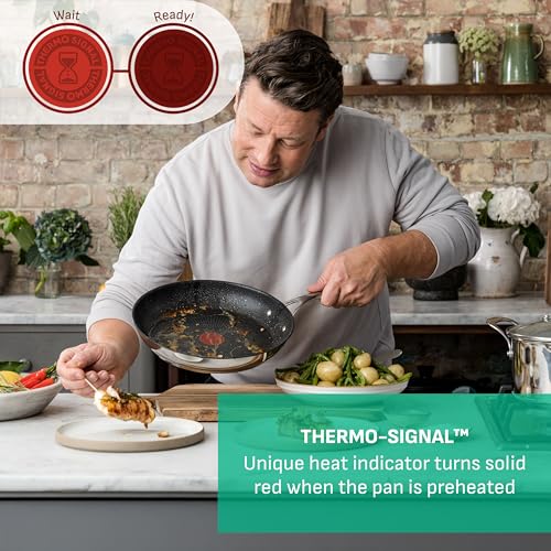 Jamie Oliver by Tefal Cooks Direct Nonstick Frying Pans Nonstick, 3-Pc Set