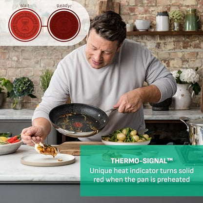 Jamie Oliver by Tefal Cooks Direct Nonstick Frying Pans Nonstick, 3-Pc Set