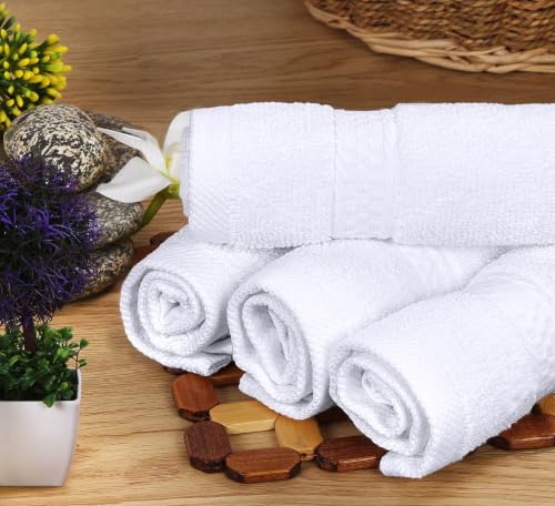 Utopia Towels 8 Piece Majestic Plush Luxury Towel Set, Cotton, White