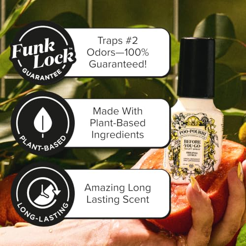 Poo Pourri Boxed Original Citrus, Before-You-Go Toilet Spray, Bathroom Odor Eliminator Freshener 59ml - CA