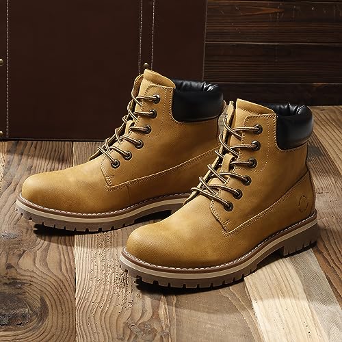 Bruno Marc Men's Winter Boots Snow Boots,Yellow,11