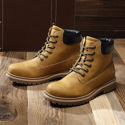 Bruno Marc Men's Winter Boots Snow Boots,Yellow,11