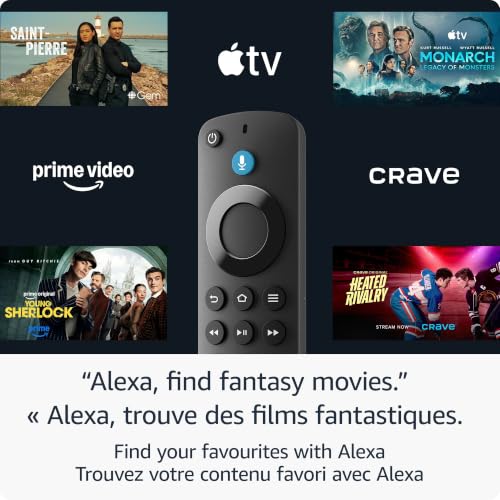 Amazon Fire TV Alexa Voice Remote (newest model) with TV controls, requires compatible Fire TV device