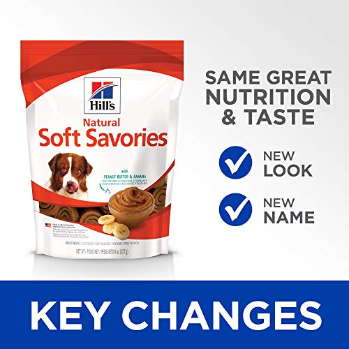 Hill's Natural Soft Savories, All Life Stages, Dog Treats, 8 oz Bag