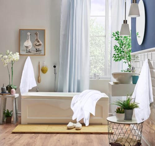 Utopia Towels 8 Piece Majestic Plush Luxury Towel Set, Cotton, White