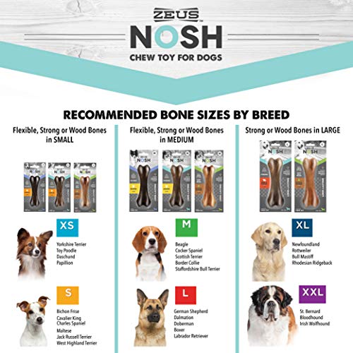 Zeus NOSH Strong Chew Bone - Bacon Flavor - Large